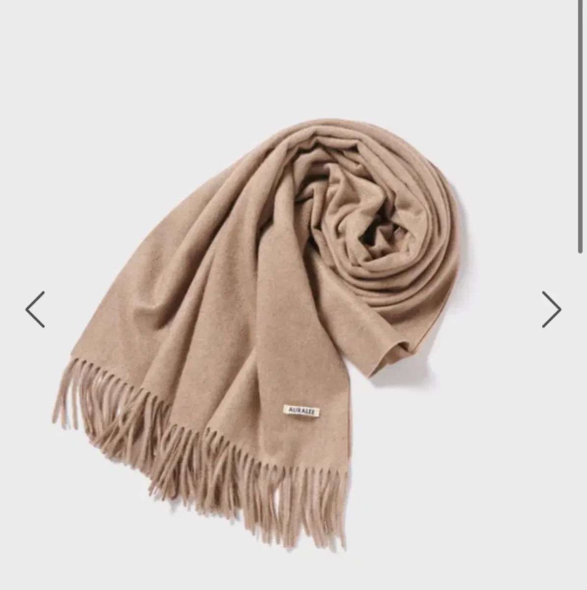 AURALEE オーラリー ベージュ マフラー - メルカリ