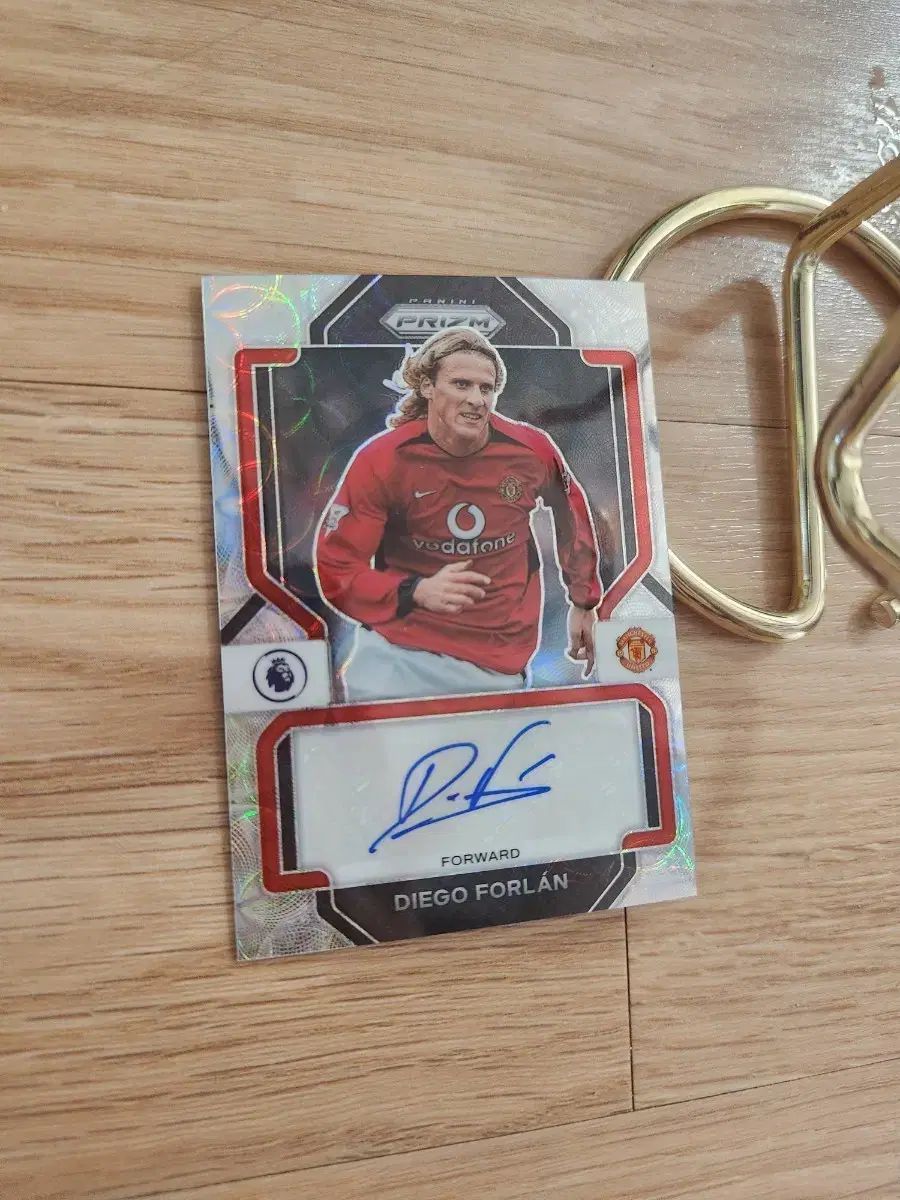 22 23 Panini PRIZM マンチェスター ユナイテッドFC ディエゴ フォルラン サイン オート サッカーカード