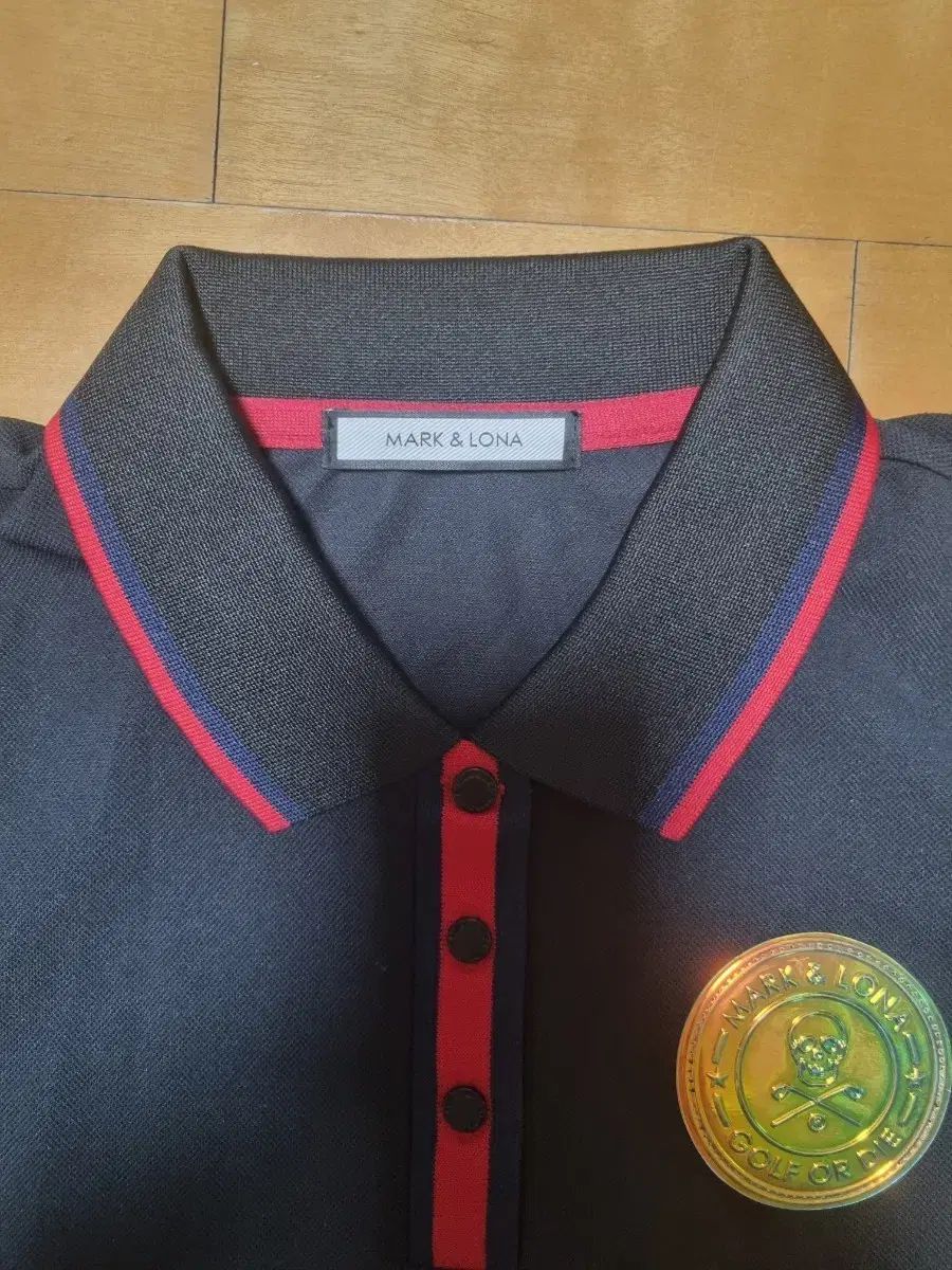 MARK - LONA マークアンドロナ ゴルフウェア ブラック ポロTシャツ