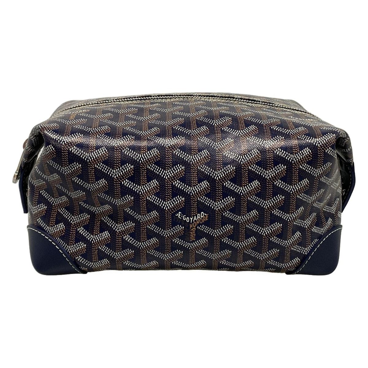 GOYARD(ゴヤール) ポーチ美品 ボウリング25 ネイビー - メルカリ