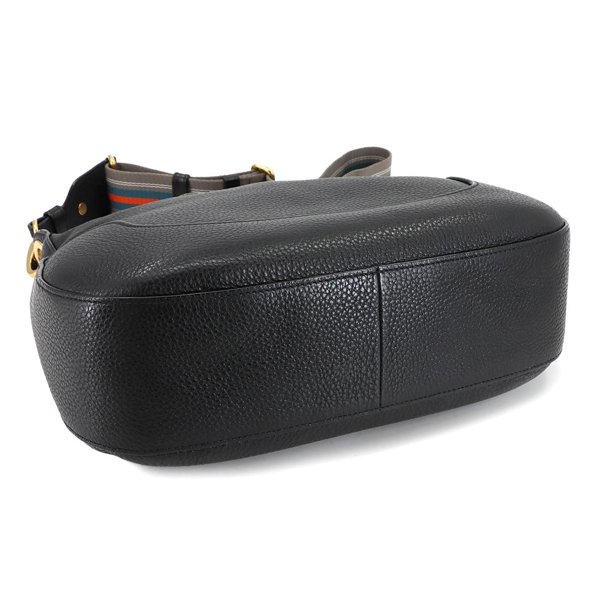 新品同様 プラダ PRADA ショルダー バッグ レザー ネロ ブラック