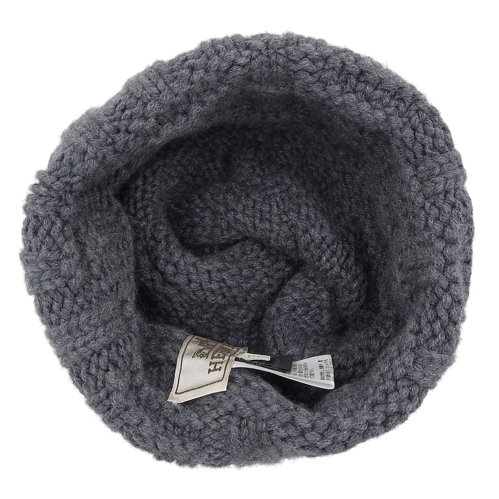 ニットキャップ グレー
