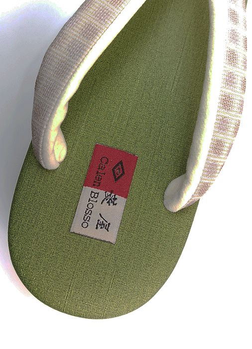  カレンブロッソ 菱屋カフェ草履 鼻緒がお洒落 Lサイズ Shops 120302 草履 和装履物