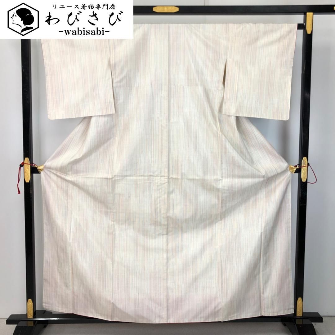 本場大島紬 白大島 縦柄模様 乳白色 K-5600 - メルカリ
