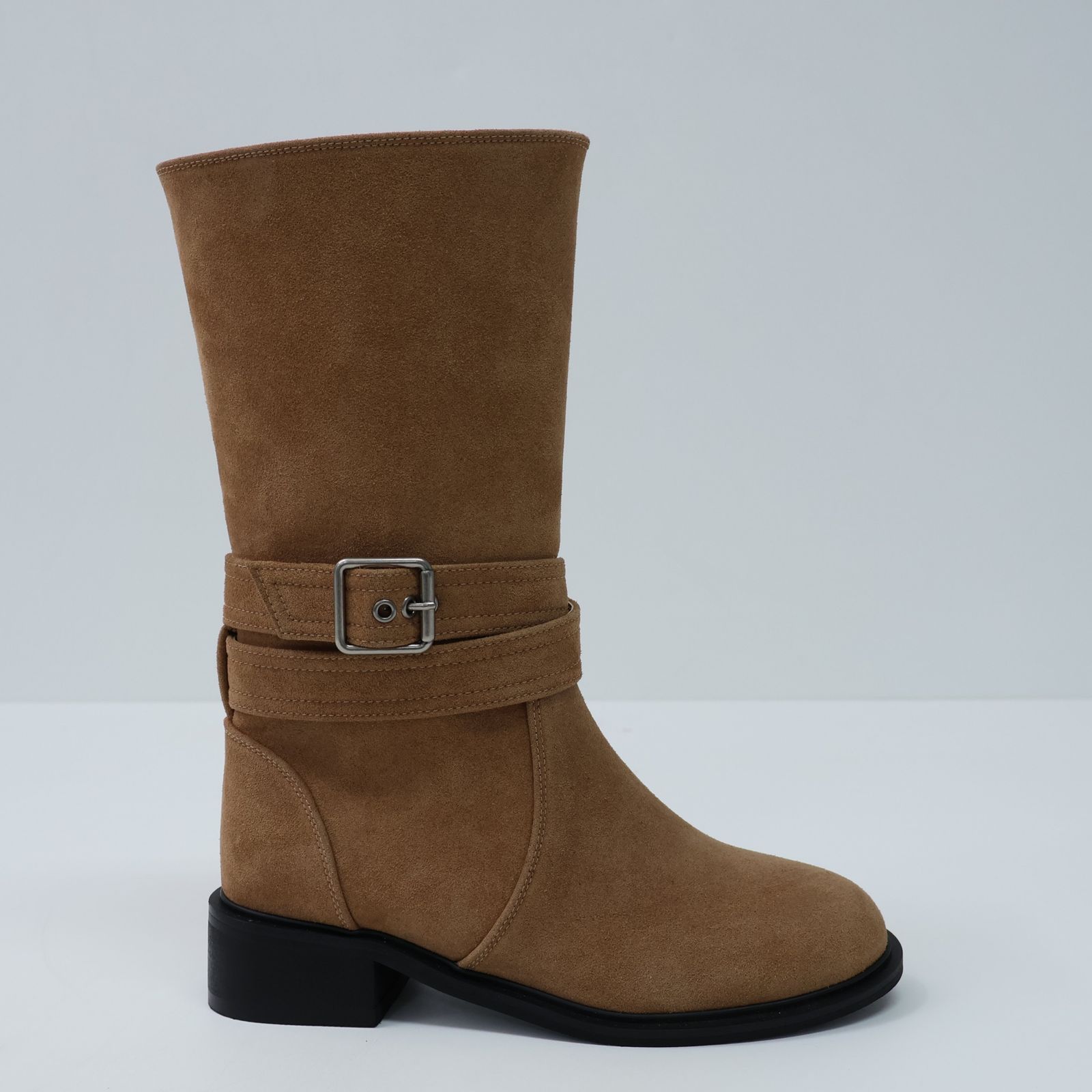SWING ベルトLINE スウェード ミドルブーツ 3426