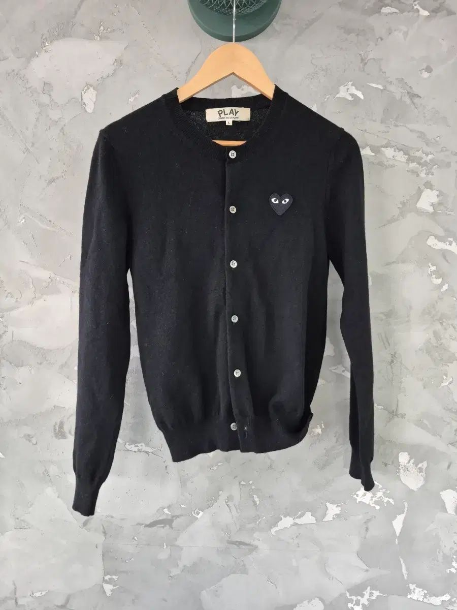 コム・デ・ギャルソン PLAY ブラック カーディガン サイズ L - メルカリ
