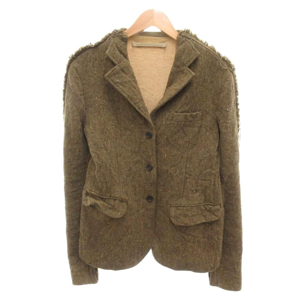 【中古】ミハラヤスヒロ MIHARA YASUHIRO ドッキングジャケット S 再構築 リメイク ツイード スウェット 背抜き ミハラヤスヒロ MIHARA YASUHIRO ドッキングジャケット S 再構築