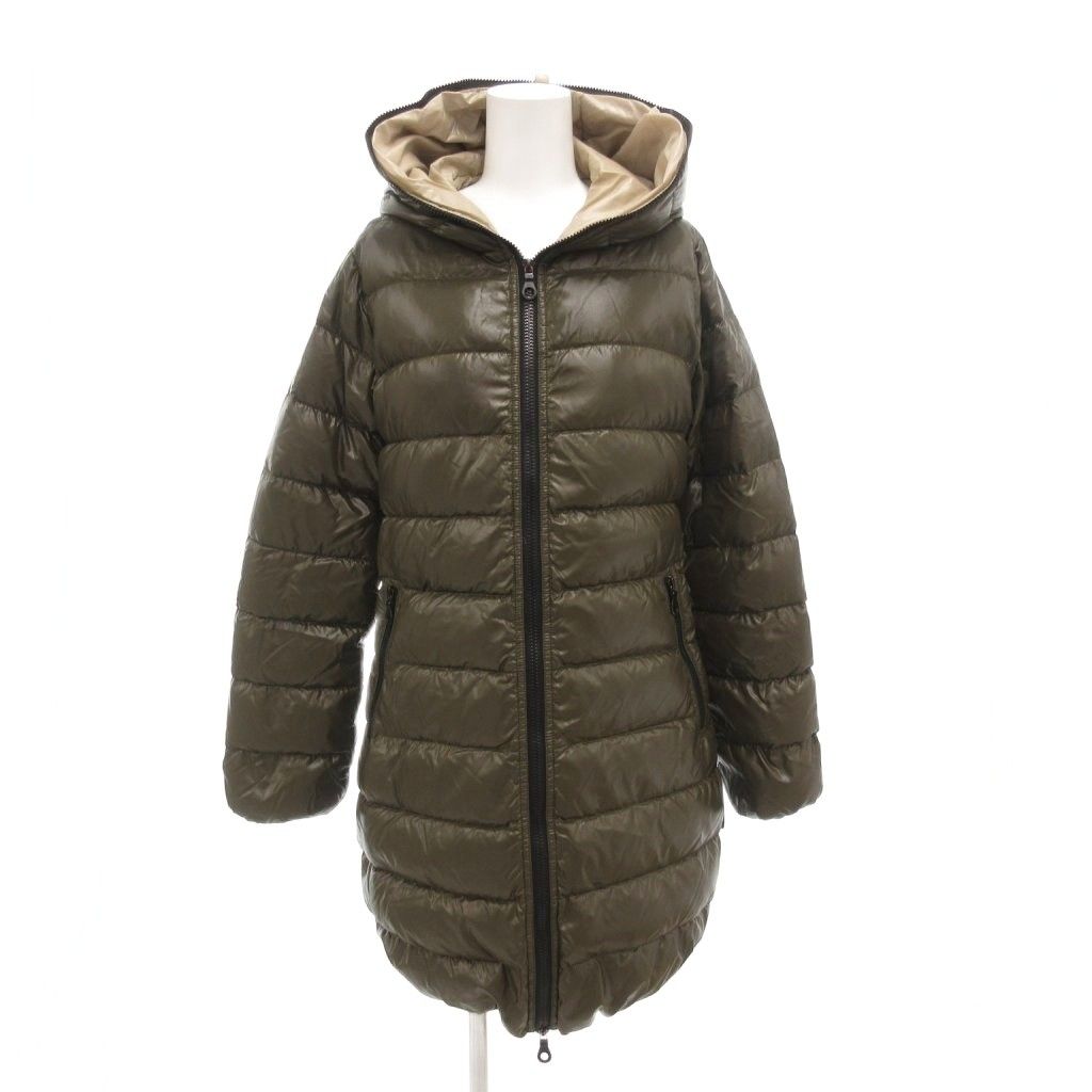 デュベティカ DUVETICA ACE ダウンコート 40 フード ロング丈 カーキ