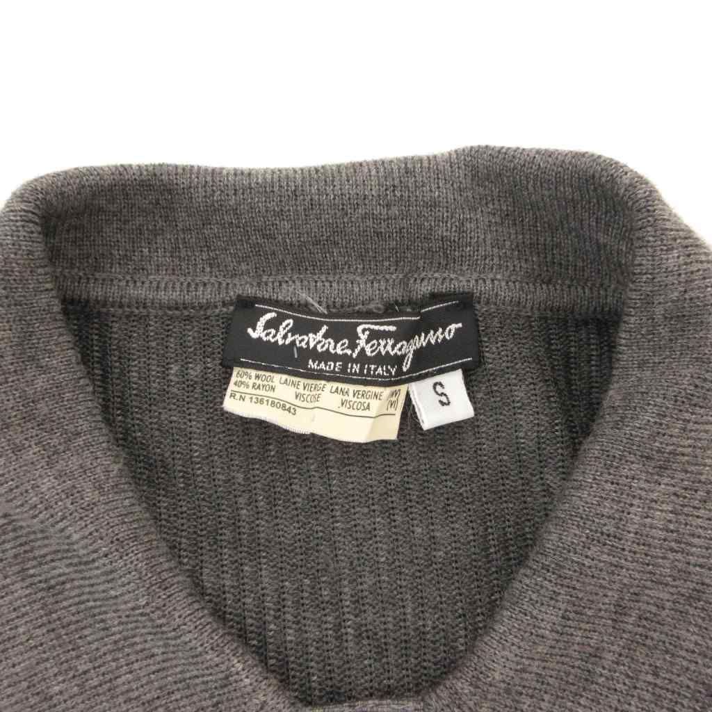 サルヴァトーレフェラガモ Salvatore Ferragamo ニットリブシャツ