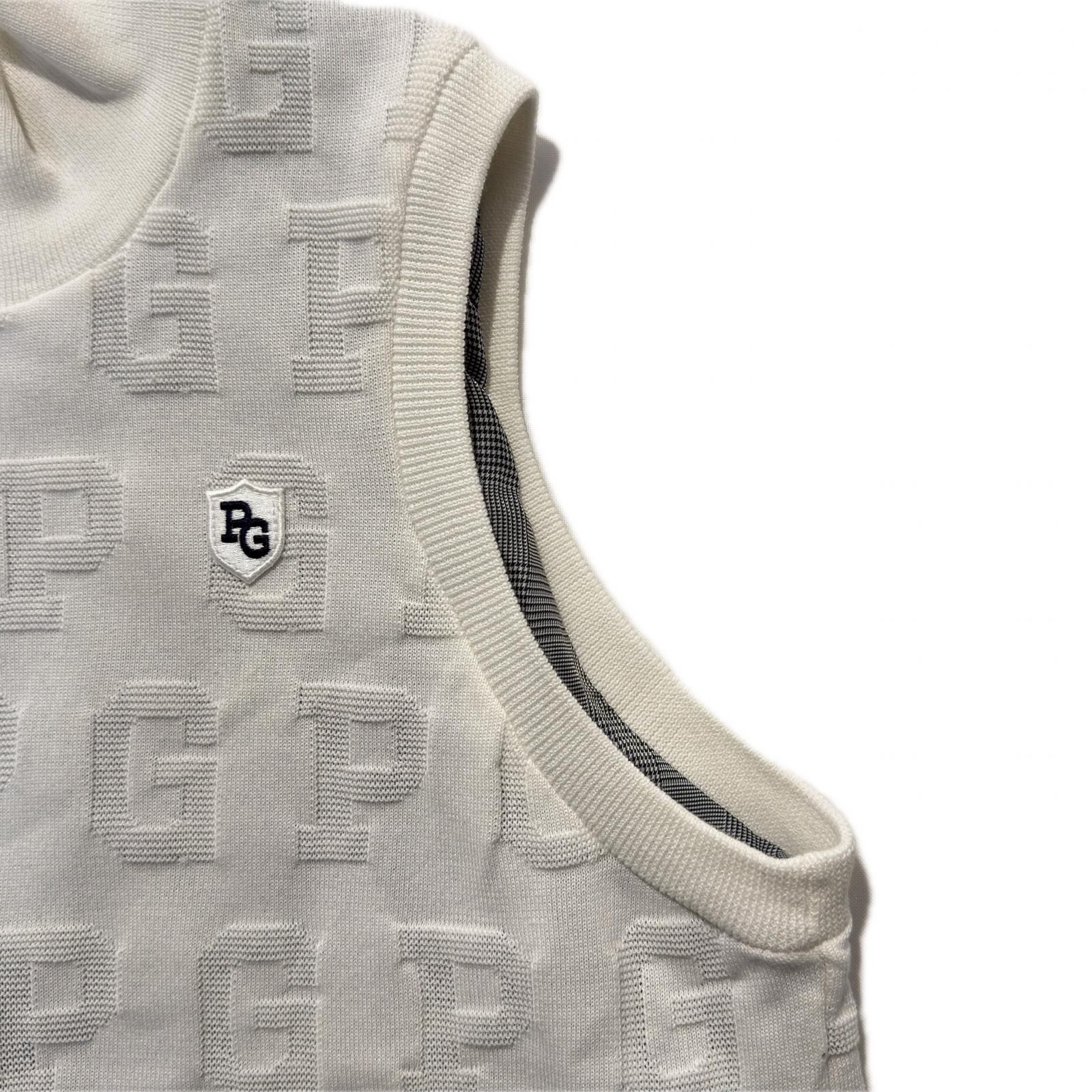 レディース パーリーゲイツ PEARLY GATES ベスト 2(L) 白×グレー系