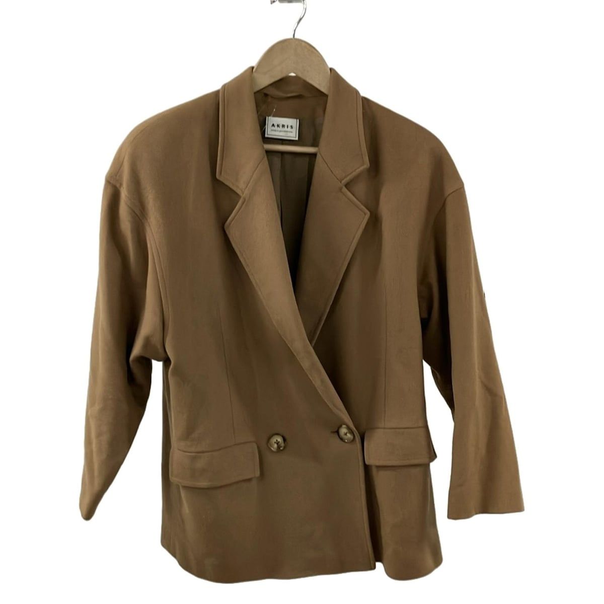 AKRIS(アクリス) コート サイズUS10 L レディース美品 - ブラウン 長袖