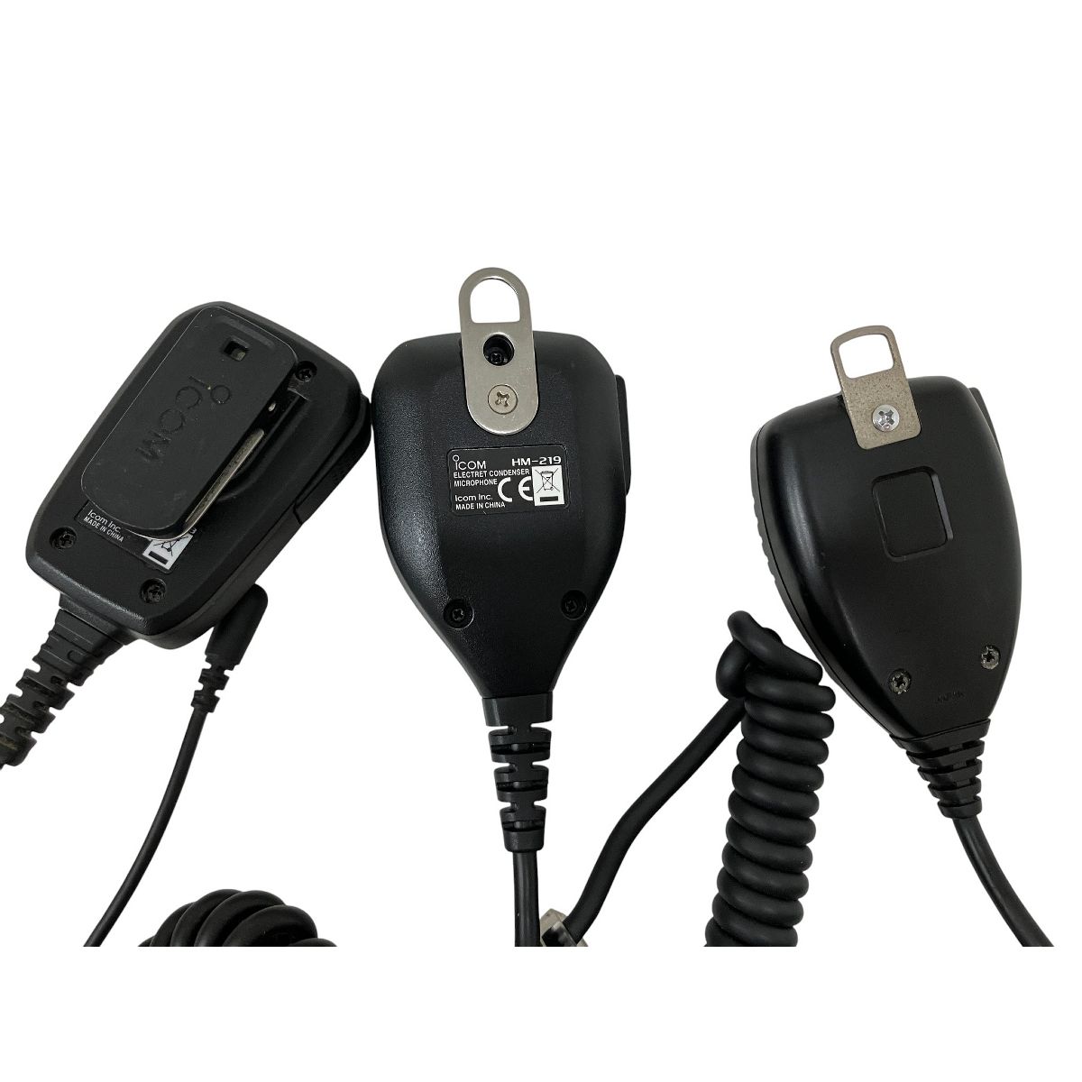 ICOM HM-103 HM-219 HM-243 ハンドマイク トランシーバー用 3点セット