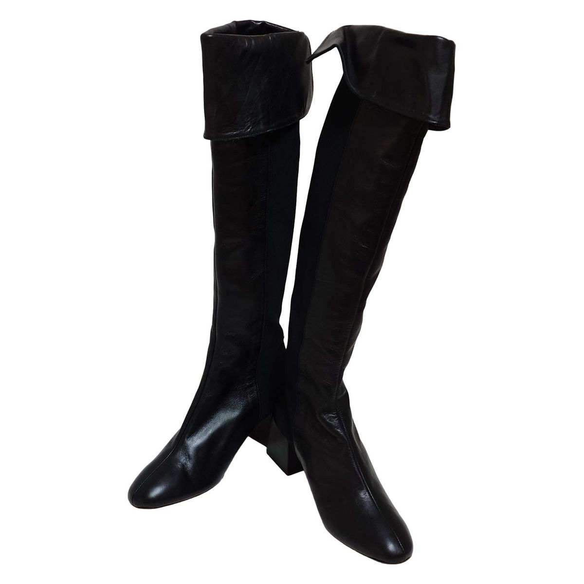 PELLICO ペリーコ ロングブーツ 39 レディース - 黒 レザー