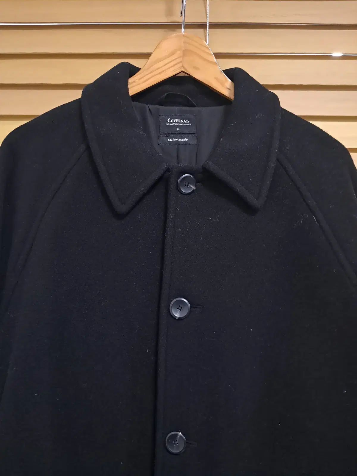 COVERNAT メンズ ネイビー ウールコート XL サイズ