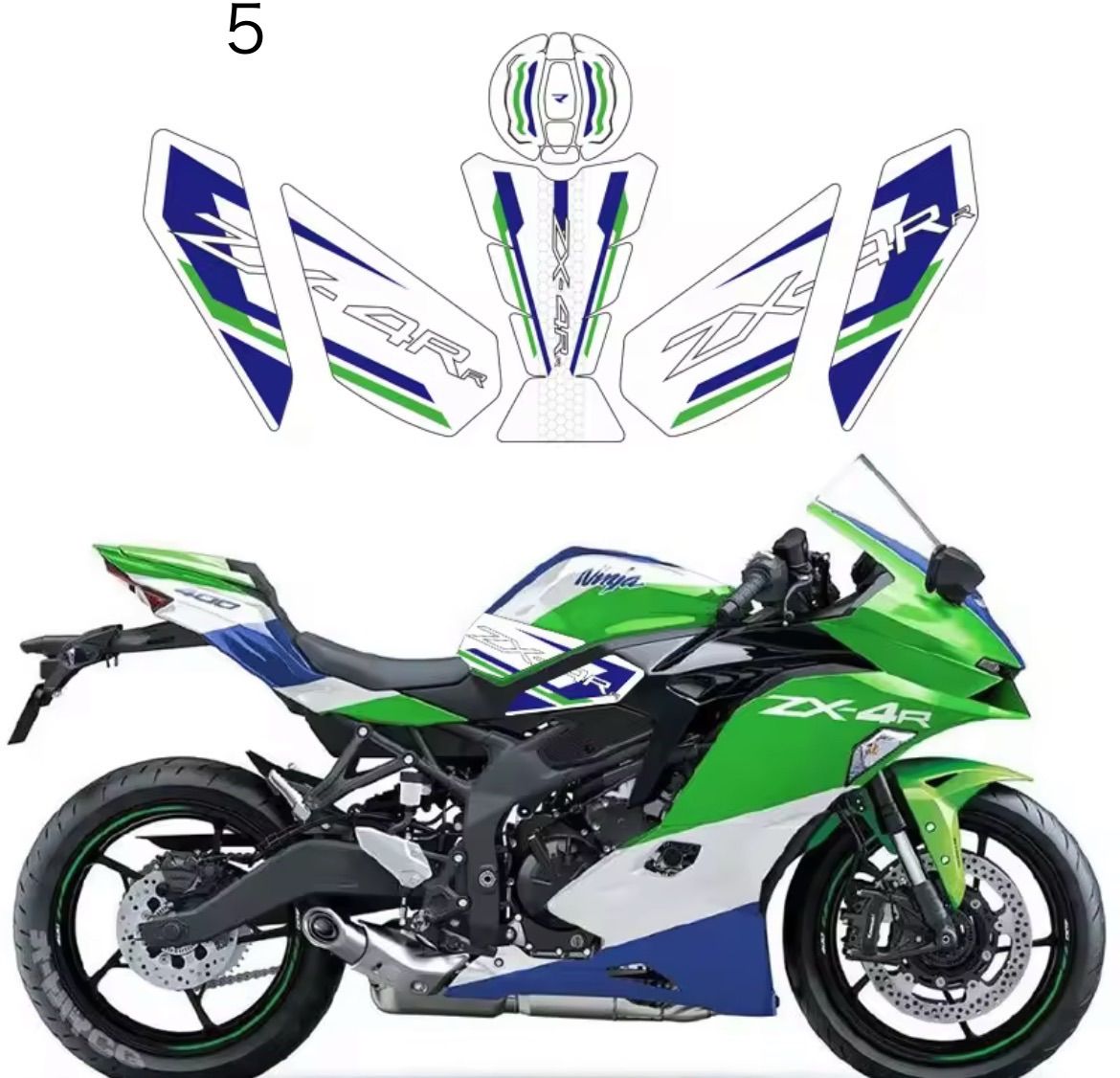 Kawasaki カワサキ ninja zx4rr パッド ステッカー 少し前、元九山会の