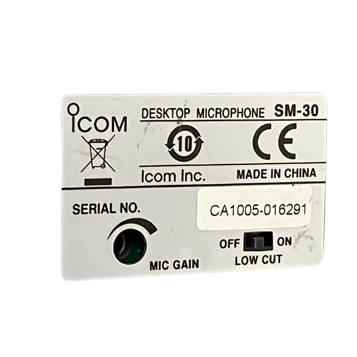 ICOM SM-30 8ピン 卓上マイク デスクトップマイクロホン アイコム