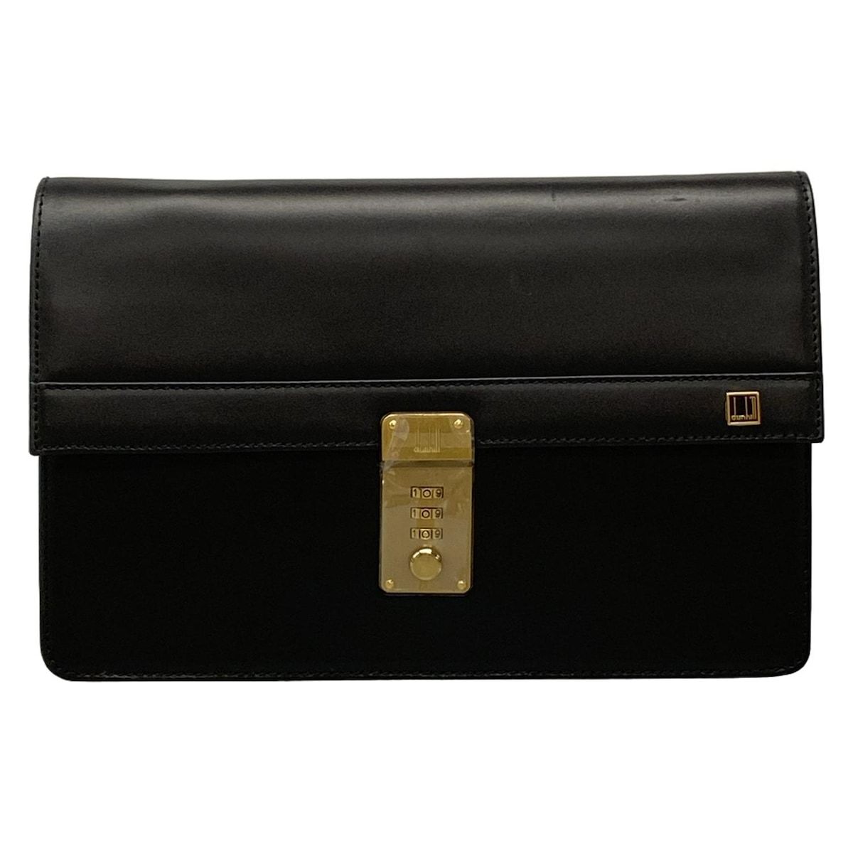 dunhill ALFREDDUNHILL ダンヒル セカンドバッグ - 黒 レザー