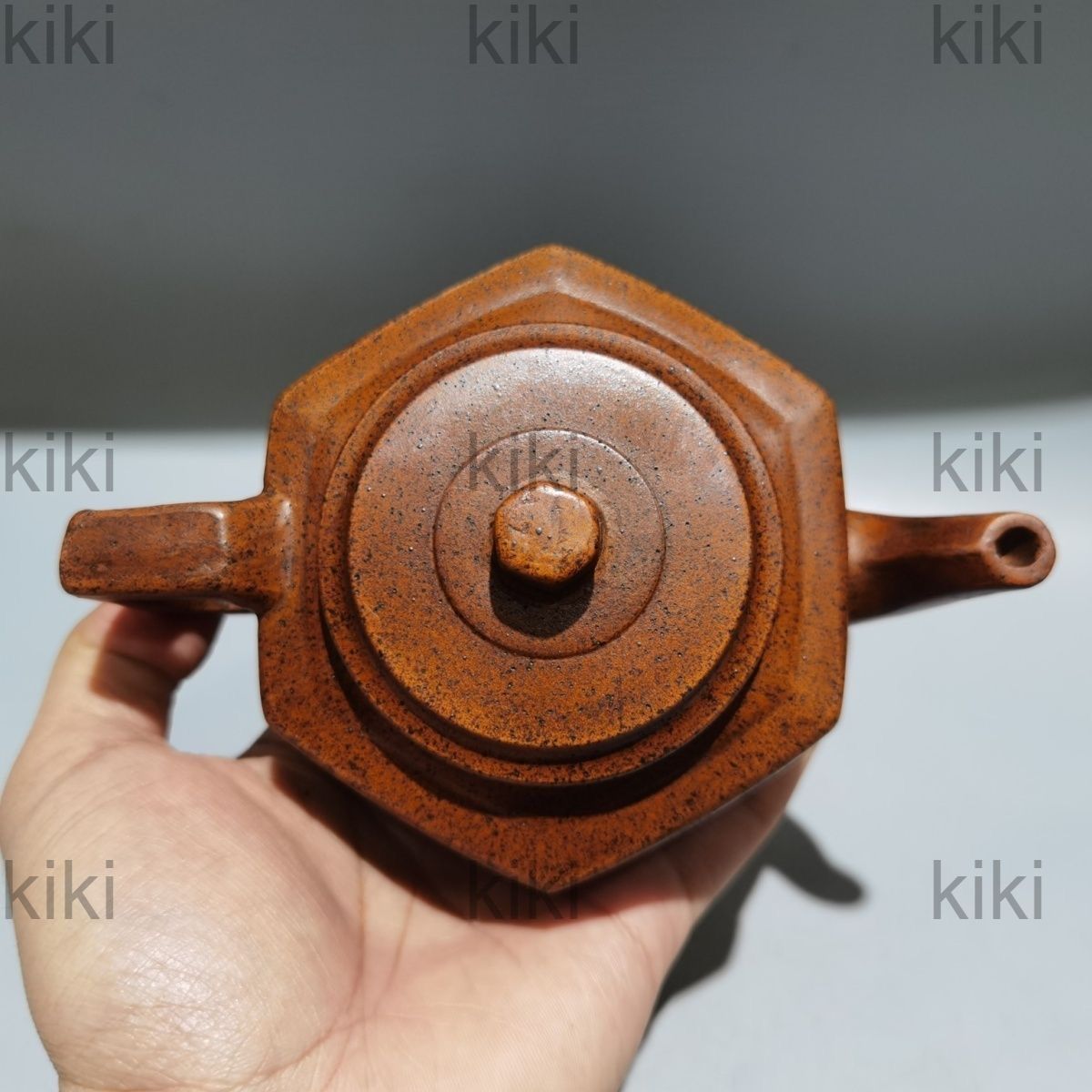 中国古茶壺 窯変 六方福禄寿喜壺 手作り 原鉱竜骨金砂 家庭用