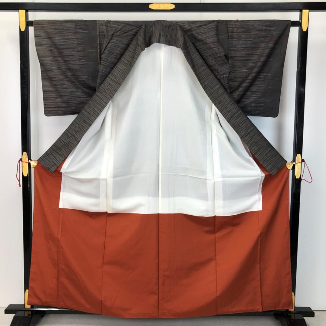 本場大島紬 純泥染 カタス9マルキ 横縞模様 K-5607 - メルカリ