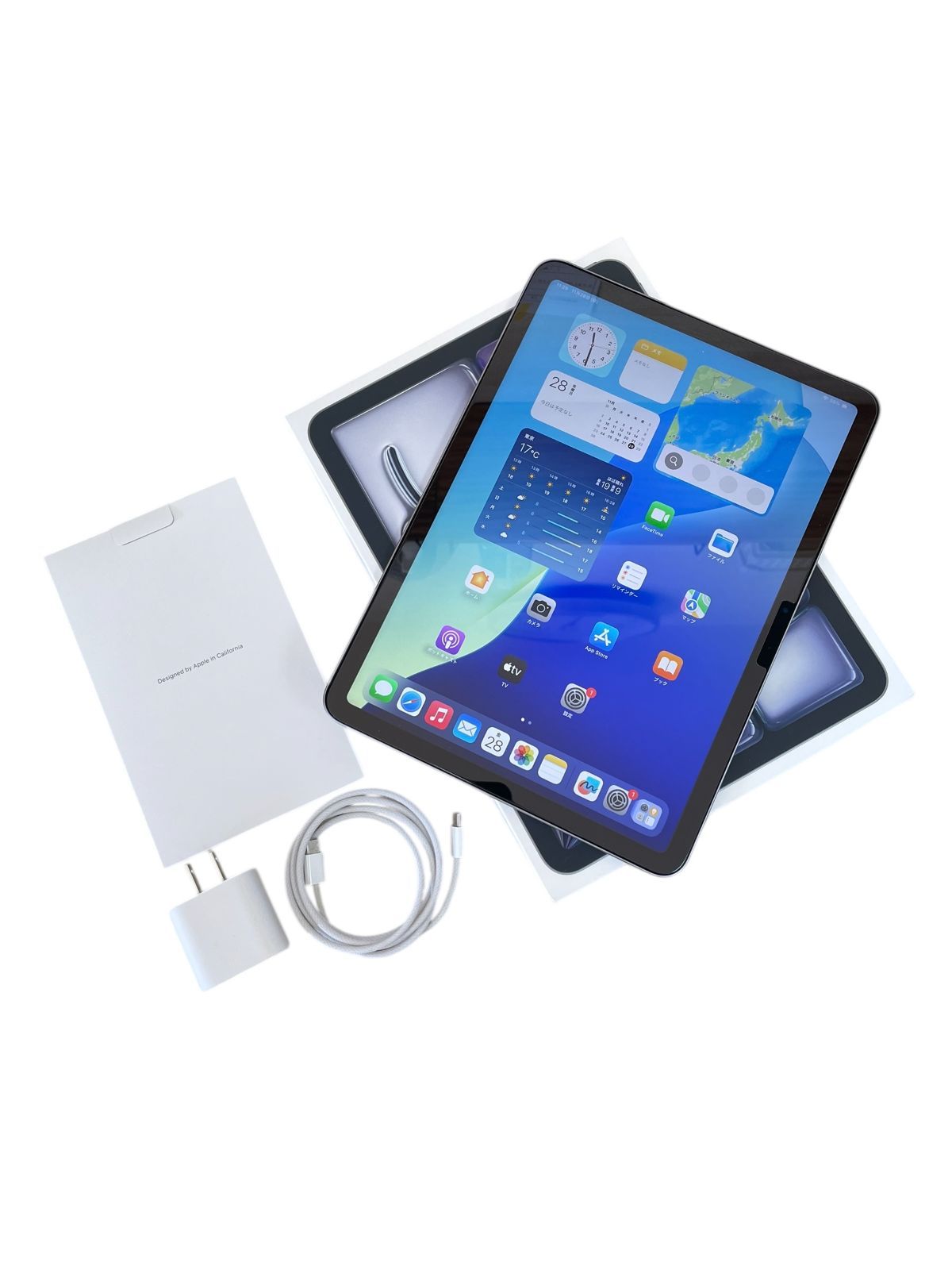 Apple iPad Air M 2 11インチ 2025 メモリ8 GB OS 18.6.2 バッテリー健康度95 アクティベーションロックなし カメラ タブレット NO.Y 11330