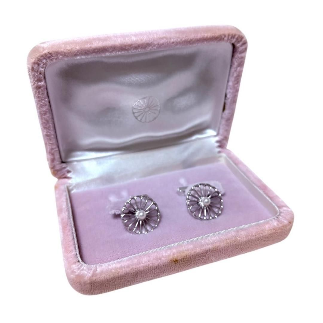 美品 MIKIMOTO カフス パール ベビーパール シルバー 銀製 ストア 本真珠