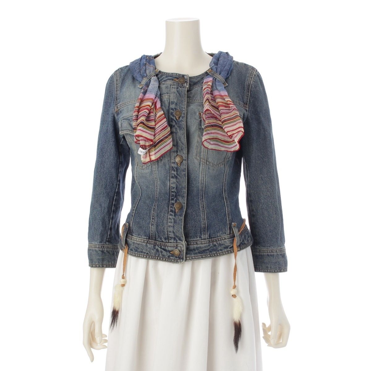 ドルチェアンドガッバーナ 00 s アーカイブ ギミック デニムジャケット ブルー 42