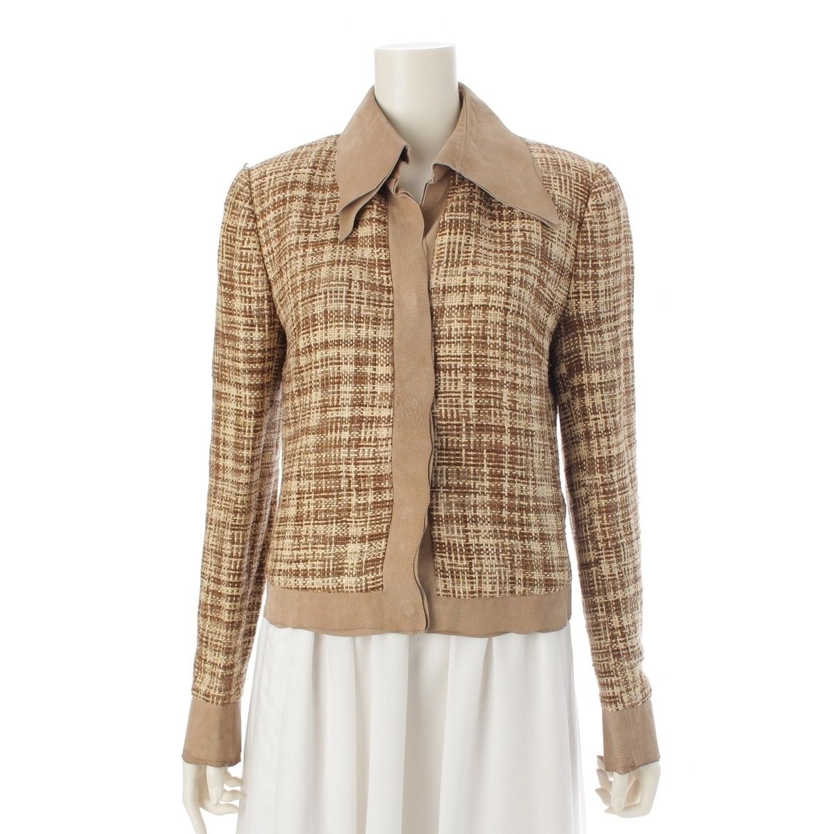 ドルチェアンドガッバーナ 00S アーカイブ レザー切替 レオパード