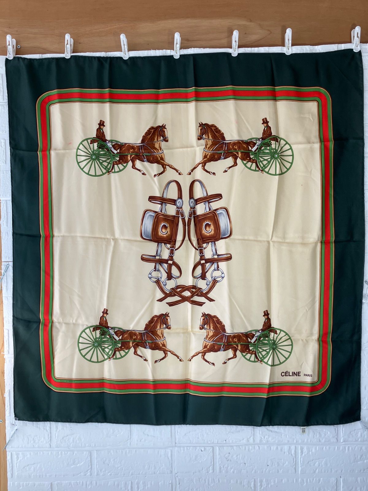CELINE セリーヌ スカーフ 大判 馬車柄 5314 - メルカリ