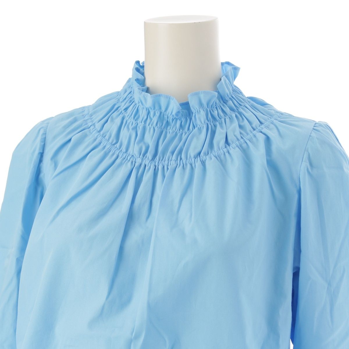 ドゥロワー コットン spring シャーリング ブラウス 長袖 シャツ