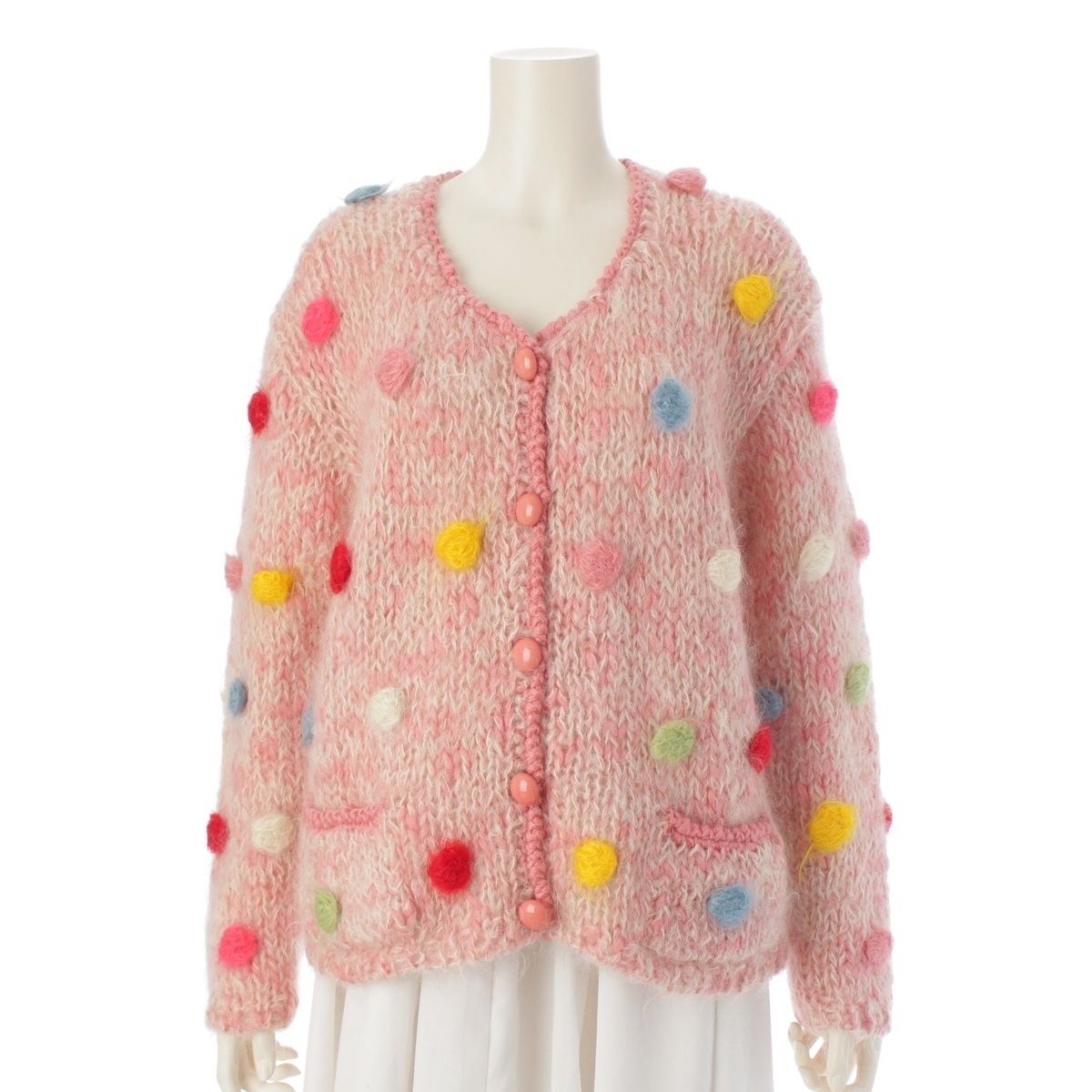 ピンクハウス 80S 初期 モヘア ローゲージ ニット カーディガン