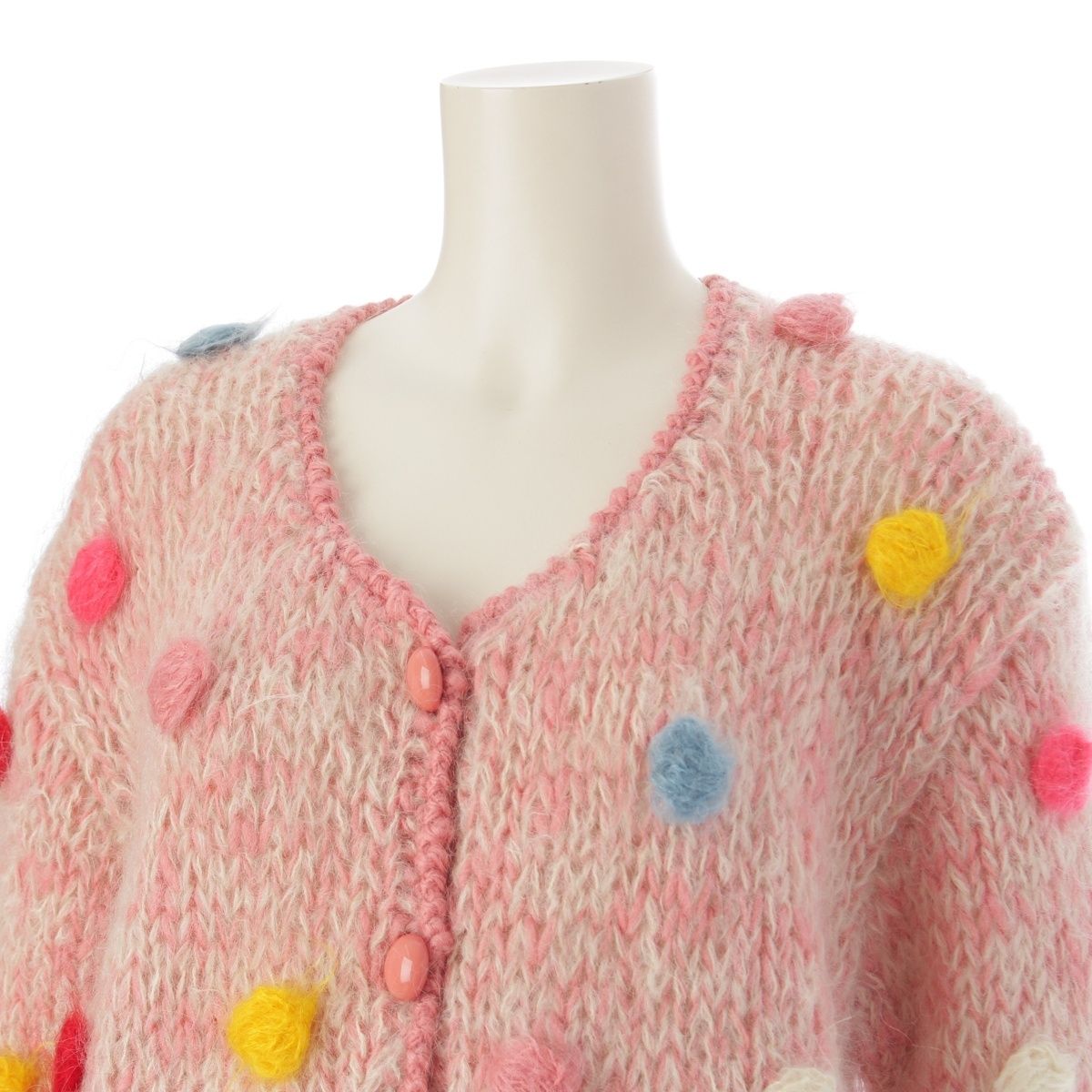 ピンクハウス 80S 初期 モヘア ローゲージ ニット カーディガン