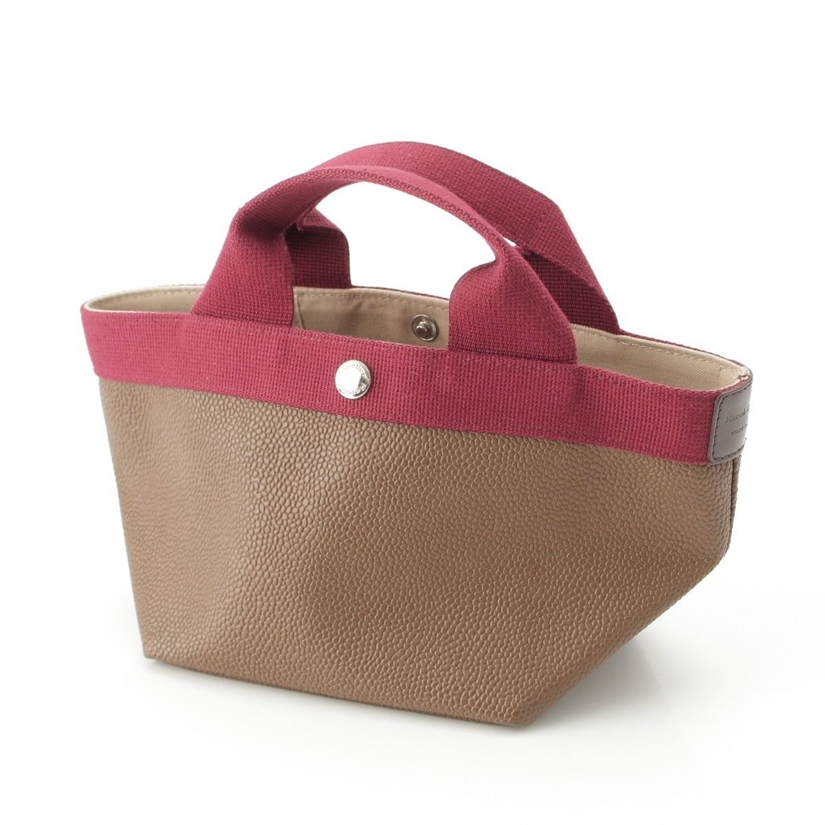 エルベ・シャプリエ コーテッドキャンバス リュクス舟型 トートバッグ