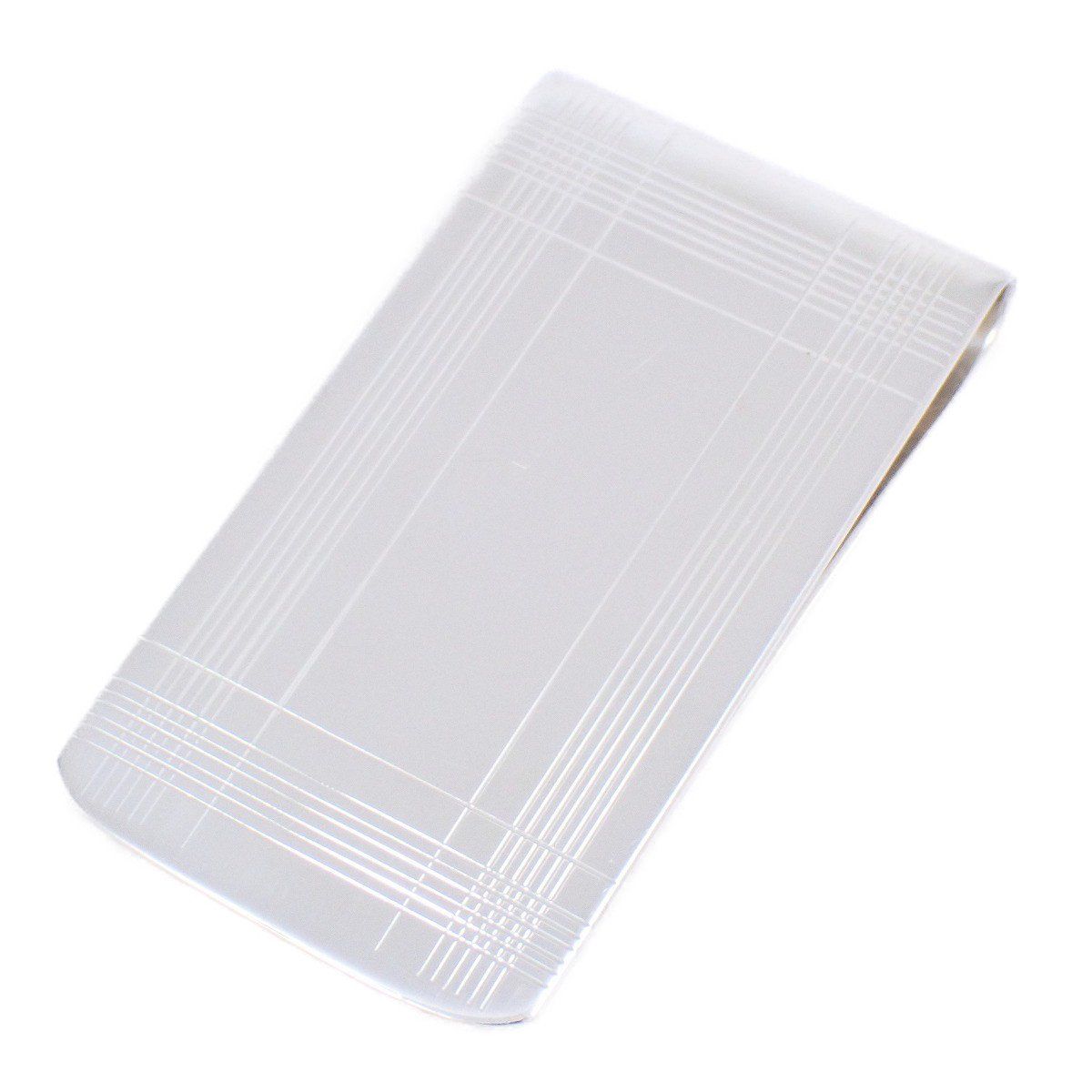 TIFFANY＆Co ティファニー チェックパターン マネークリップ シルバー925 ANA