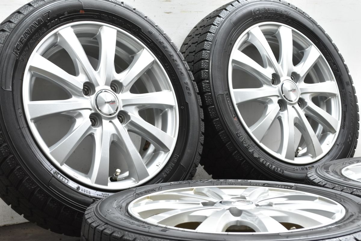 溝有タイヤ ラブリオン 14 in 4 5 J 45 PCD 100 アイスナビ7 155 65 R N BOX WGN デイズ ルークス ワゴンR アルト スペーシア タント