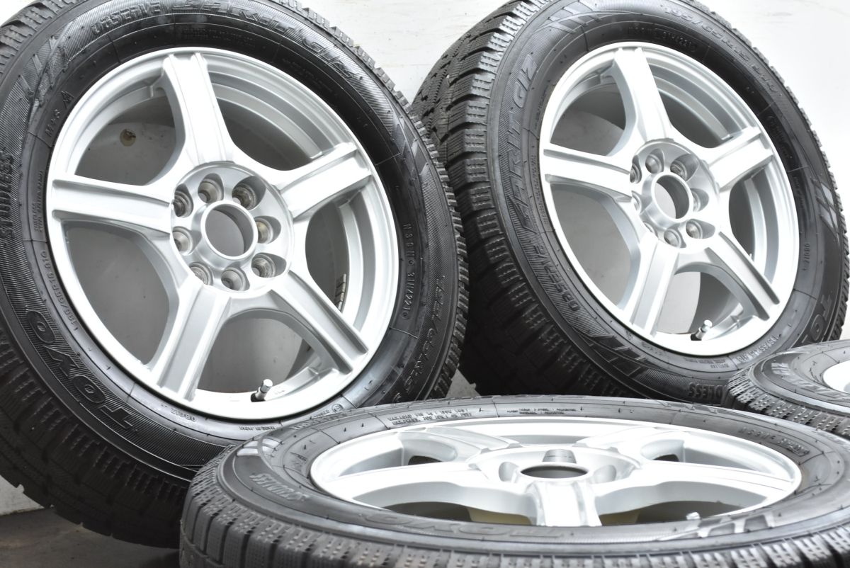 バリ溝 WEDS 15 in 6 J 45 PCD 100 114 3 トーヨー ガリットGIZ 195 65 R ノートクロスオーバー オーラ e POWER ブルーバードシルフィ