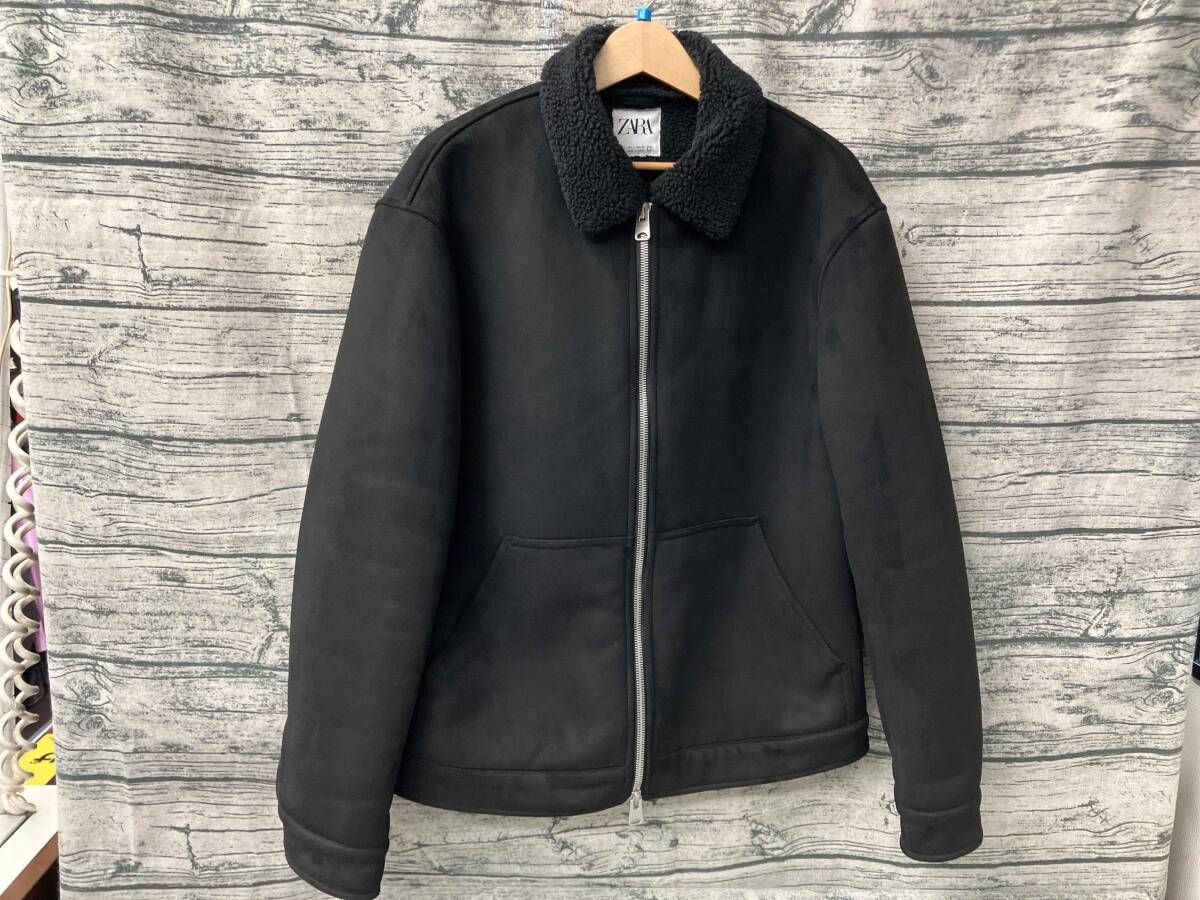ZARA ザラ フェイクムートン ジャケット Lサイズ