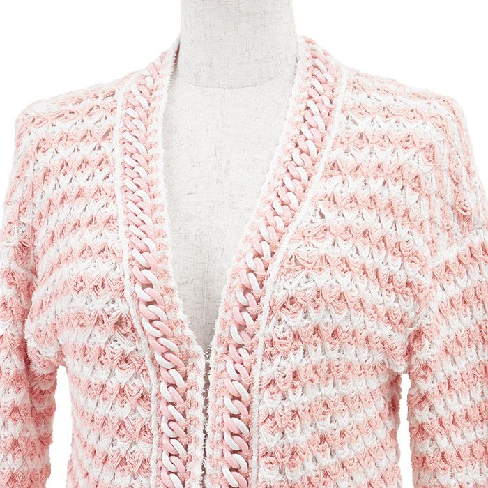極美品】CHANEL シャネル カーディガン P58578 COCOマークチャーム