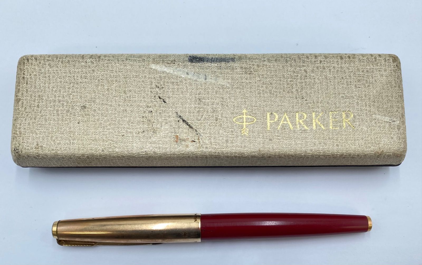 PARKER パーカー61 万年筆 ボルドー ゴールド ケース付き