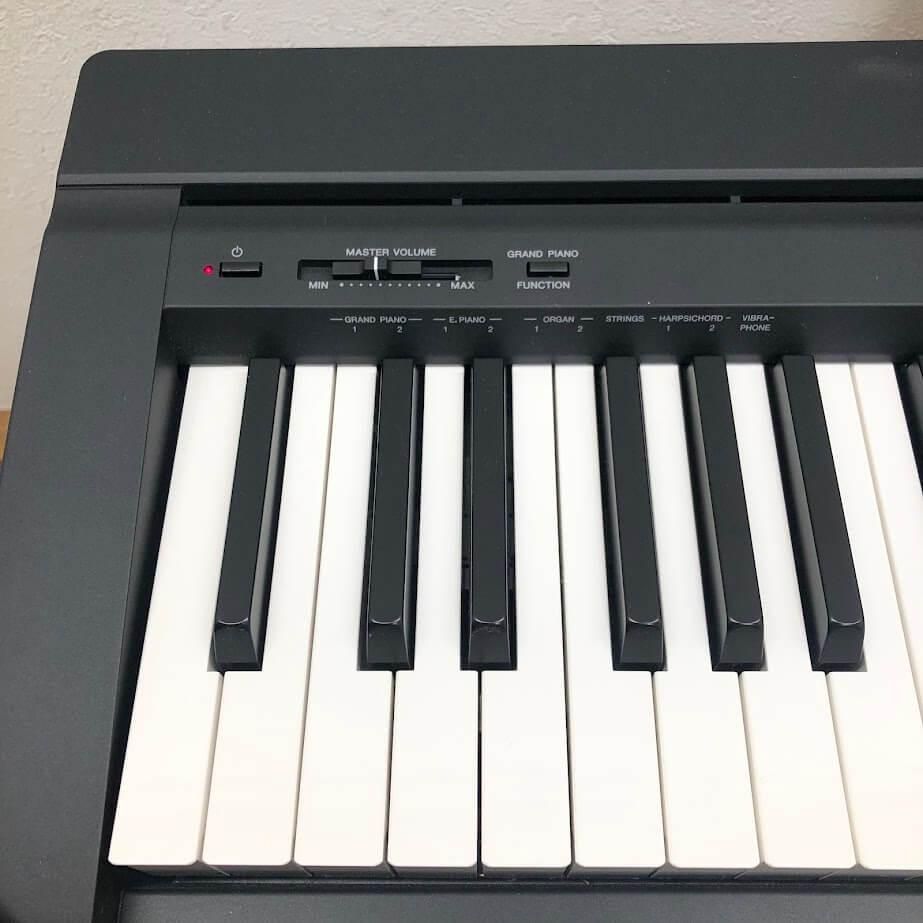 ss 8161 札幌市内 札幌近郊 引取 ヤマハ 電子ピアノ P 45 B Pシリーズ 88鍵盤 ブラック ペダル付 スタンド付 譜面立て付 元箱入り YAMAHA デジタルピアノ GHS鍵盤 音色変更 デモ音源再生 メトロノーム キーボード