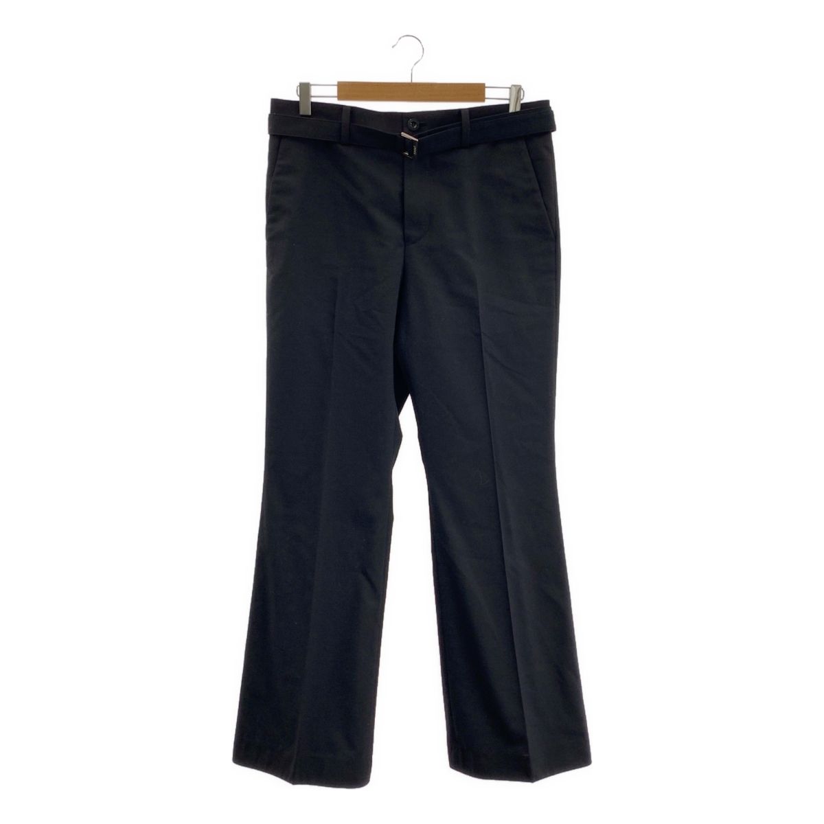 sacai サカイ Belted trousers フ パンツ 3 ブラック メンズ
