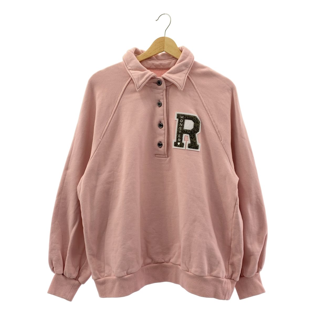 Rosy Monster / ロージーモンスター | R wappen college collar sweat