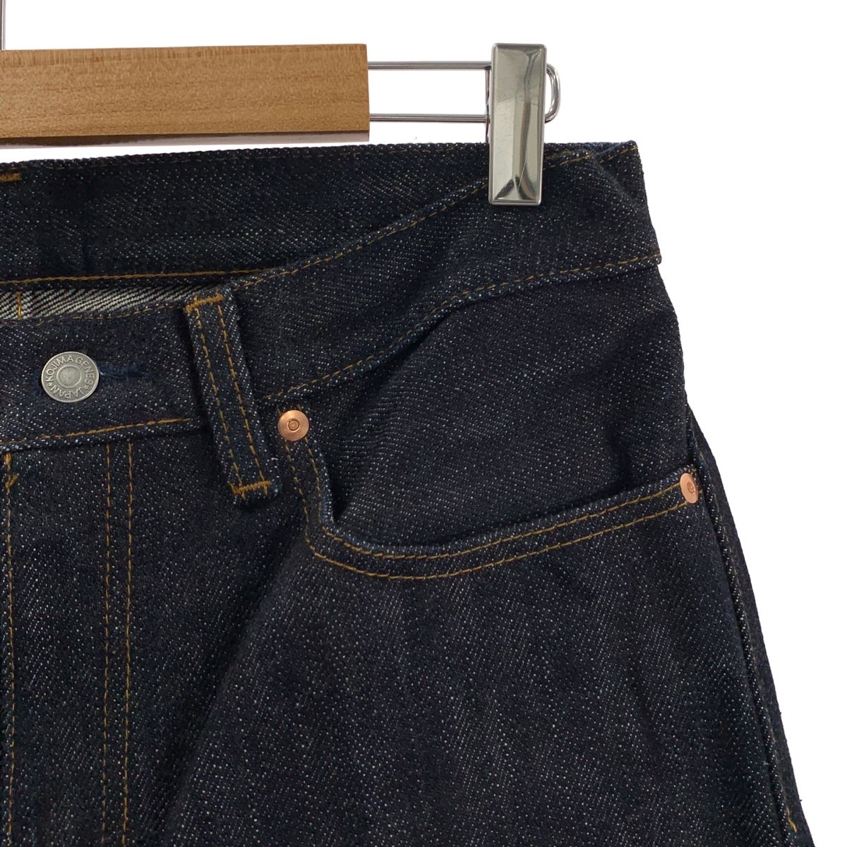 KOJIMA GENES 児島ジーンズ 25 oz セルビッチ ヘビーオンス 赤耳 ストレート デニム パンツ 33 インディゴ メンズ