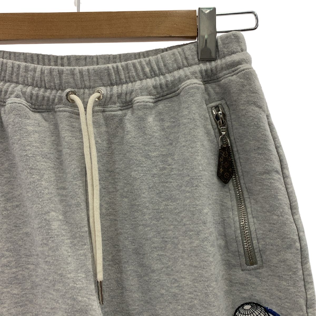 Louis Vuitton ルイヴィトン ステープルズ エディション ワッペン スウェットジョガーパンツ XS グレー メンズ