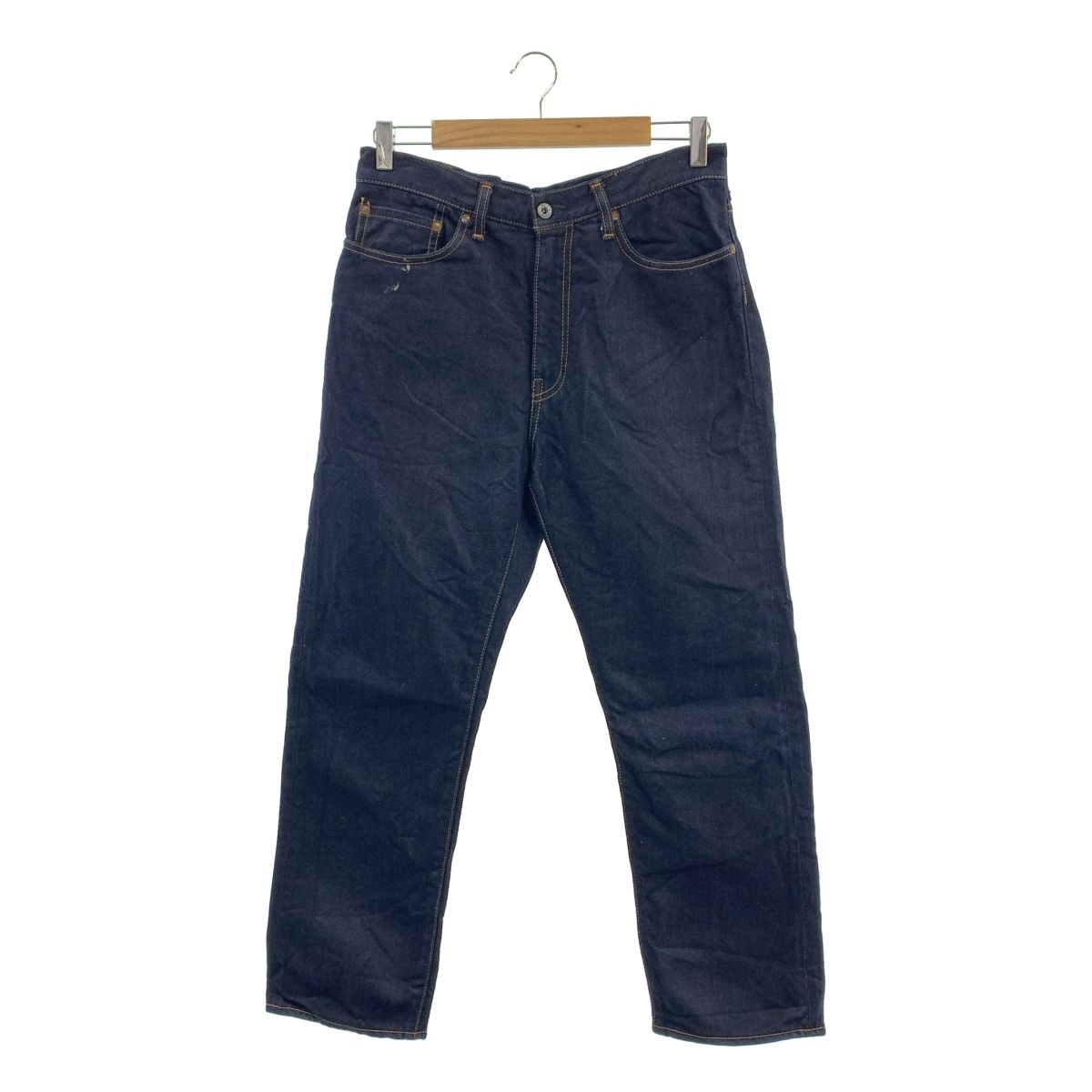 AUBERGE オーベルジュ PHIL MENPU コットン シルク 5ポケット セルビッチ デニムパンツ 42 インディゴ メンズ