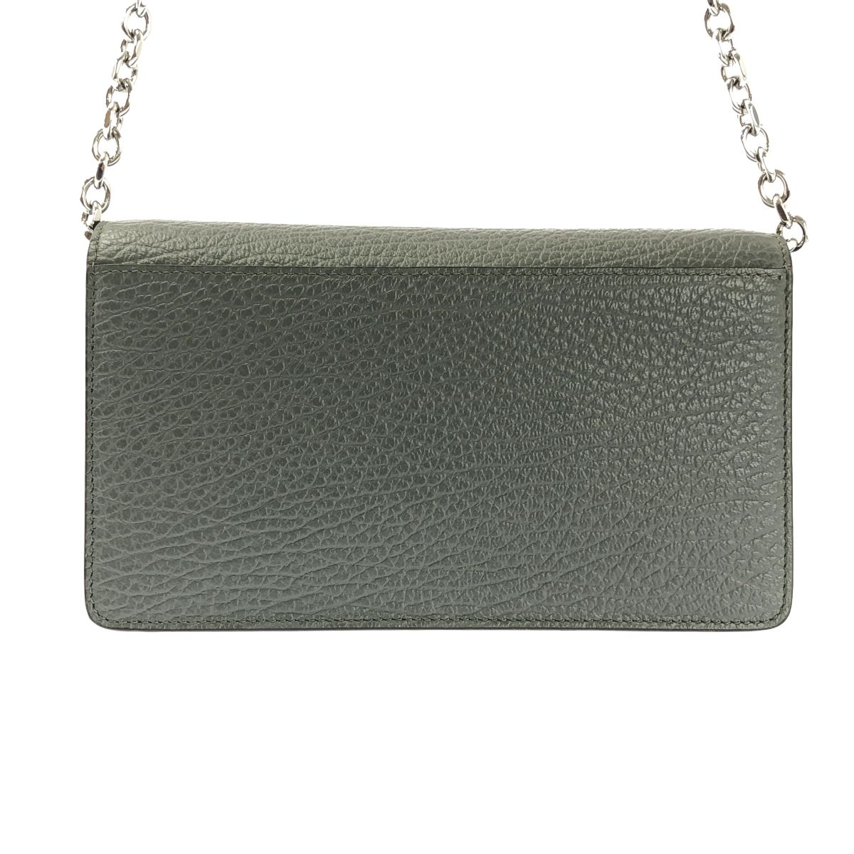 【美品】  Maison Margiela / メゾンマルジェラ | 2025AW | 4ステッチ チェーンウォレット ショルダーバッグ | グレー | レディース 美品】 Maison Margiela / メゾンマルジェラ | 2025AW | 4ステッチ