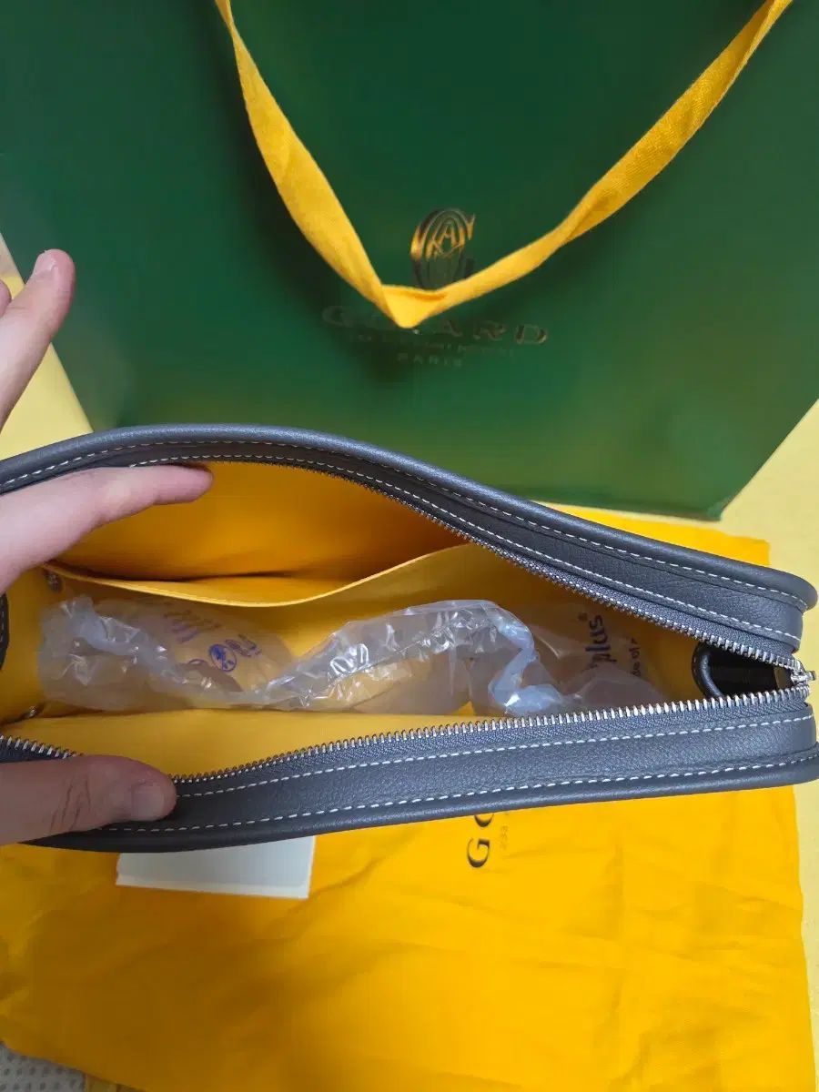 ゴヤール ベルサイユ GM グレー クラッチバッグ