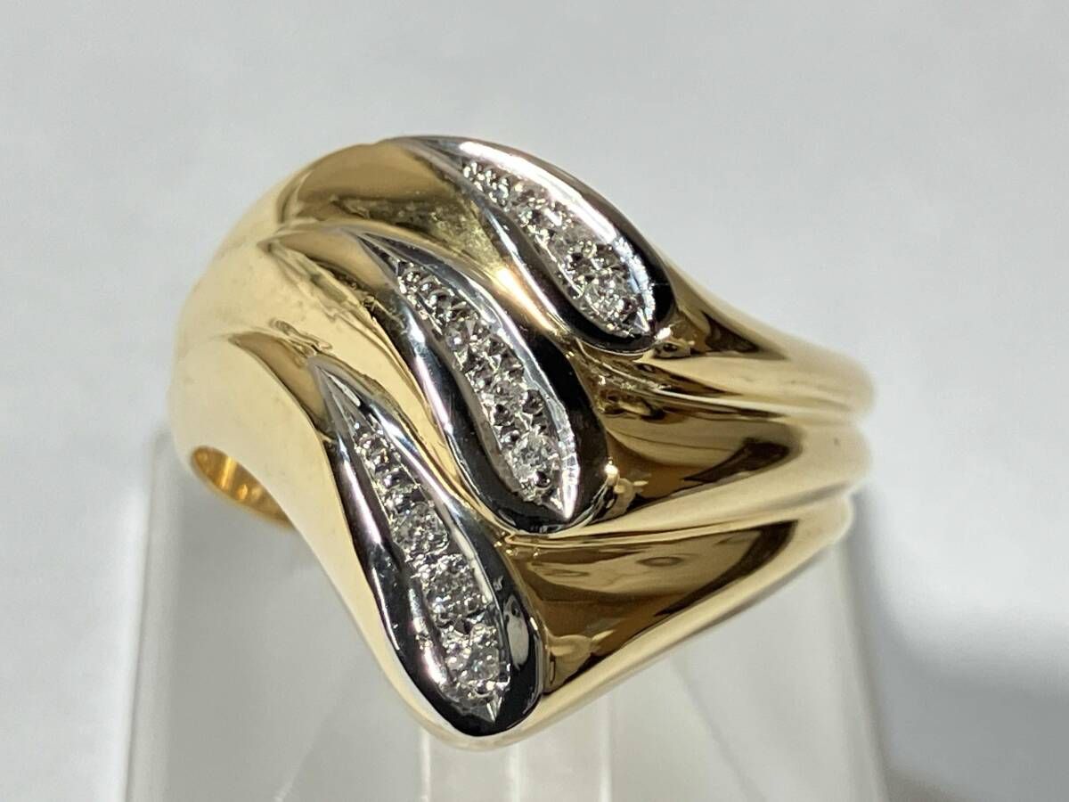 ソーティング付】 K18 ゴールド Pt900 プラチナ 天然ダイヤモンド