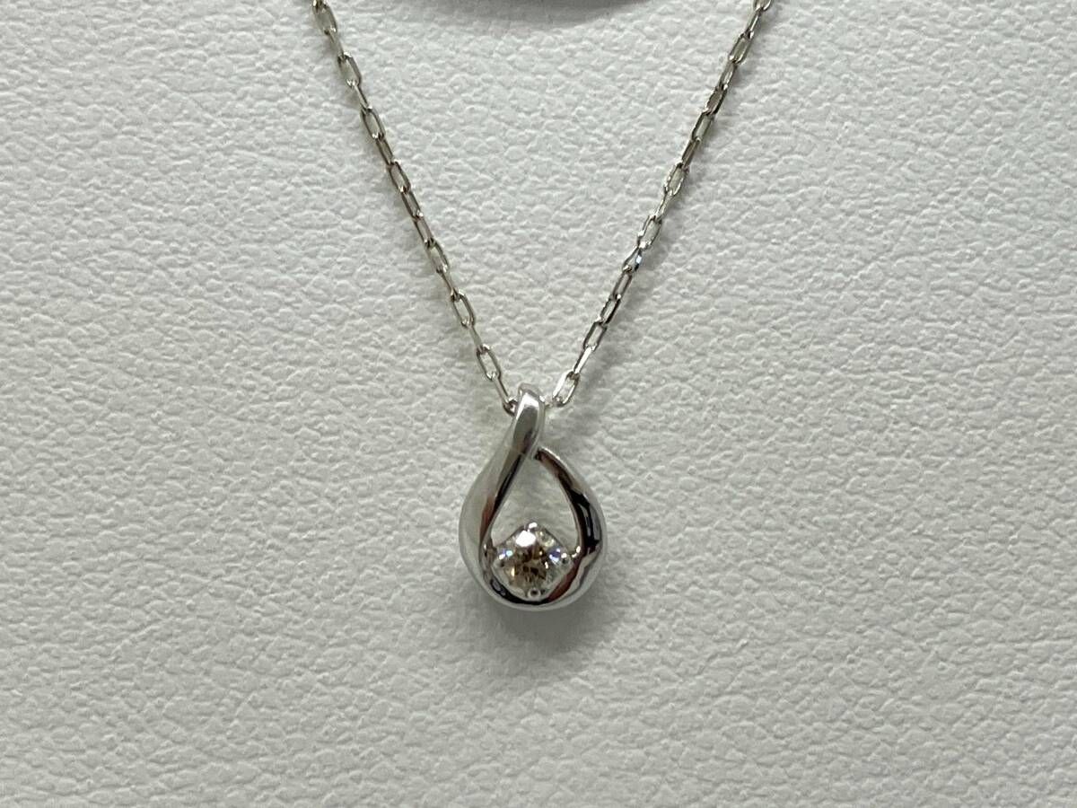 4℃ K10 全長約40cm D付 約1.0g ネックレス 雫型 - メルカリ