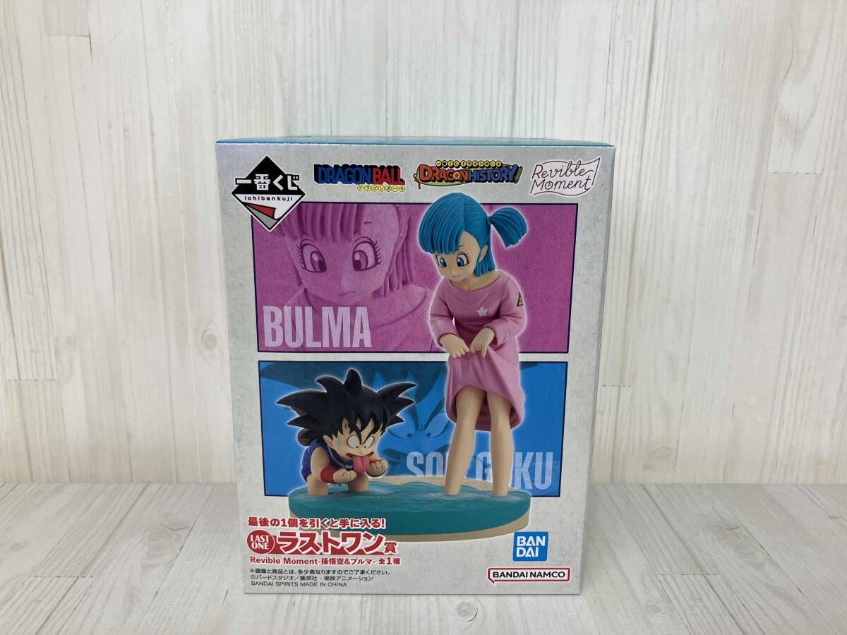 一番くじ ドラゴンボール Revible Moment A C ラスワン おまけ ドラゴンボール フィギュア 孫悟空&ブルマ 一番くじ Revible Moment