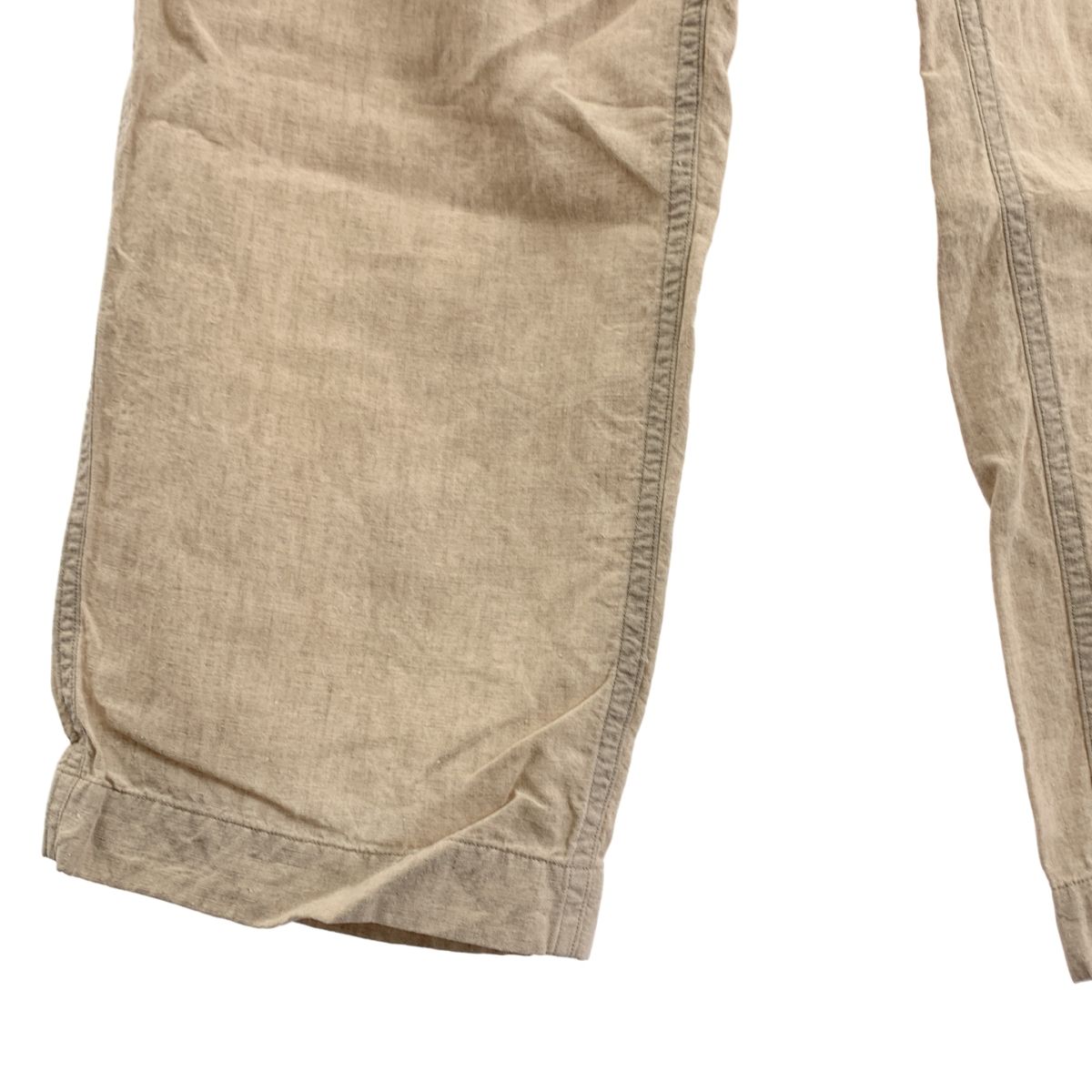 Araki yuu アラキユウ 2025 SS classic pants in special fabric リネン ブラスボタン ニュークラシックパンツ 0 ベージュ メンズ その他 パンツ メンズ